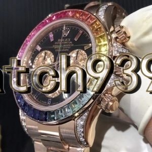 訂制 116595RBOW 定制盤 鑽石 彩寶