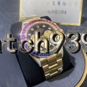 訂制 116598RBOW 定制盤 鑽石 彩寶